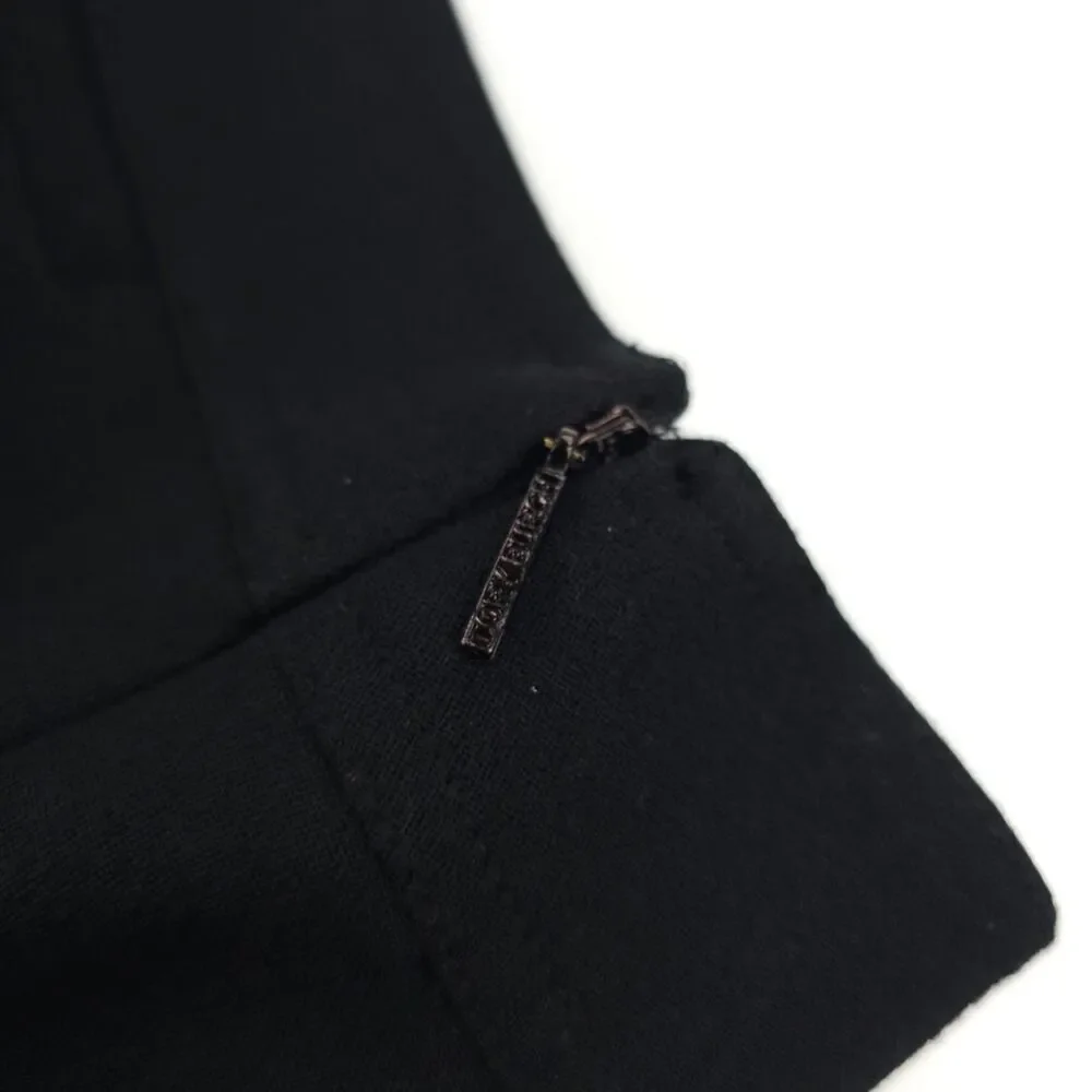 TORY BURCH Pleated Wool Crop Trousers Black Old Money Luxury Preppy Academia 10